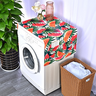 Green Leaf Nordic Navlaka za perilicu rublja Tropska biljka Cvjetna perilica rublja Poklopac za prašinu Pećnica Zaštita za hladnjak za mikrovalnu pećnicu