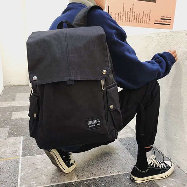 Pánsky čierny batoh s veľkou kapacitou