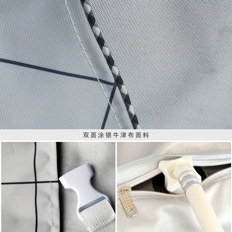 SRYSJS Kryt práčky Hrúbka Vodotesný Strieborný povlak Látka Prací plášť Anti-UV Domáce potreby