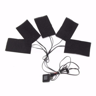 8/5/3 τεμ. USB Ηλεκτρικό θερμαινόμενο μπουφάν Θερμαινόμενο μαξιλαράκι 3 Gear Ρυθμιζόμενο DIY Θερμαινόμενα Ρούχα Θερμαινόμενα από ανθρακονήματα Θερμαινόμενα μαξιλάρια ρούχων Dropship