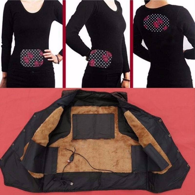 8/5/3gab USB elektriskā apsildāmā jaka apsildes spilventiņš 3 pārnesumu regulējams DIY apsildāms apģērbs oglekļa šķiedras apsildāms apģērbu paliktnis Dropship