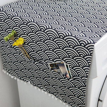 Органайзер за съхранение на пералня в японски стил Прахови капаци Капак за пералня Уред Водоустойчив протектор Палто Калъф Организация