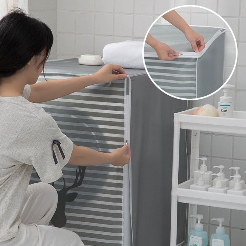 PEVA mosógép huzat Porálló huzatok dobpulzátoros mosógéphez Cartoon Cute Protector vízálló porkabát