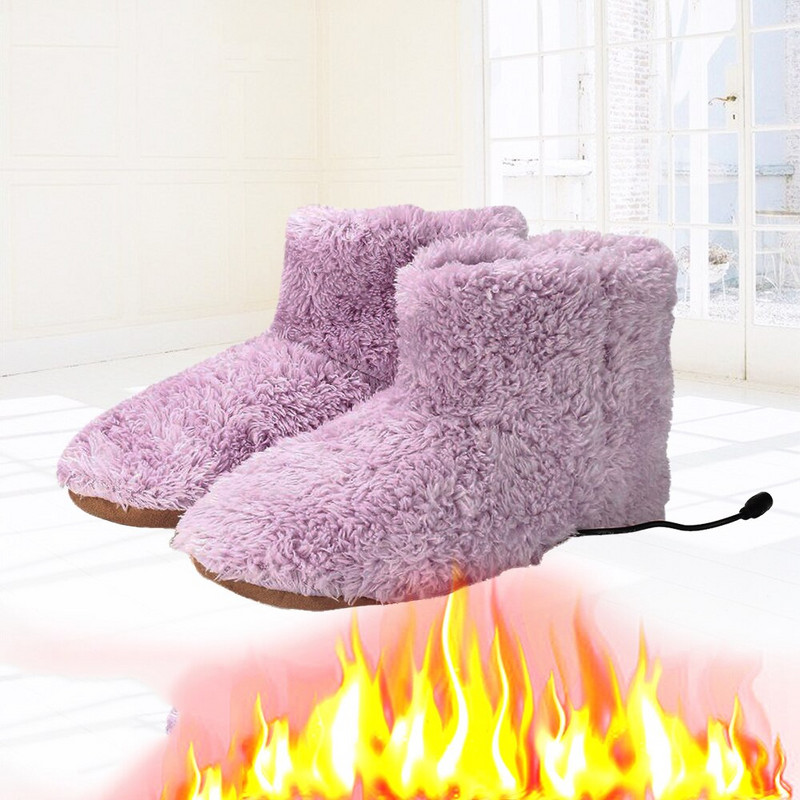 Nabíjanie cez USB Elektrické vykurovanie Topánok Vreckový ohrievač Rýchly výkon Ohrievač nôh Unisex Pánske Dámske Topánky Prateľné Mäkké Plyšové Zimné Topánky