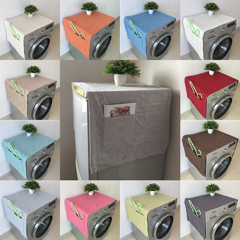 Μοντέρνο απλό πλυντήριο ρούχων διπλής χρήσης κάλυμμα σκόνης ψυγείου Τσάντες αποθήκευσης Θήκη Αυτόματο κάλυμμα σκόνης πλυντηρίου με ρολό