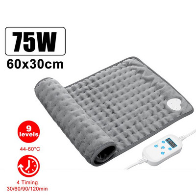 10 razina 120 W električni grijač jastučić tajmer za ramena vrat leđa kralježnice noge ublažavanje bolova zimi toplije omotati temperaturu grijač jastučić 43x84cm