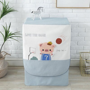 Ochranný kryt na práčku z bavlnenej a ľanovej tkaniny, vodeodolný opaľovací krém, typ bubna