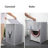 Kryt na bubon práčky PEVA, vodotesný, prachotesný, s vrchným plnením/predným krytom chladničky, kryt na domáce pranie