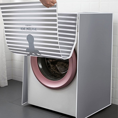 Kryt na bubon práčky PEVA, vodotesný, prachotesný, s vrchným plnením/predným krytom chladničky, kryt na domáce pranie