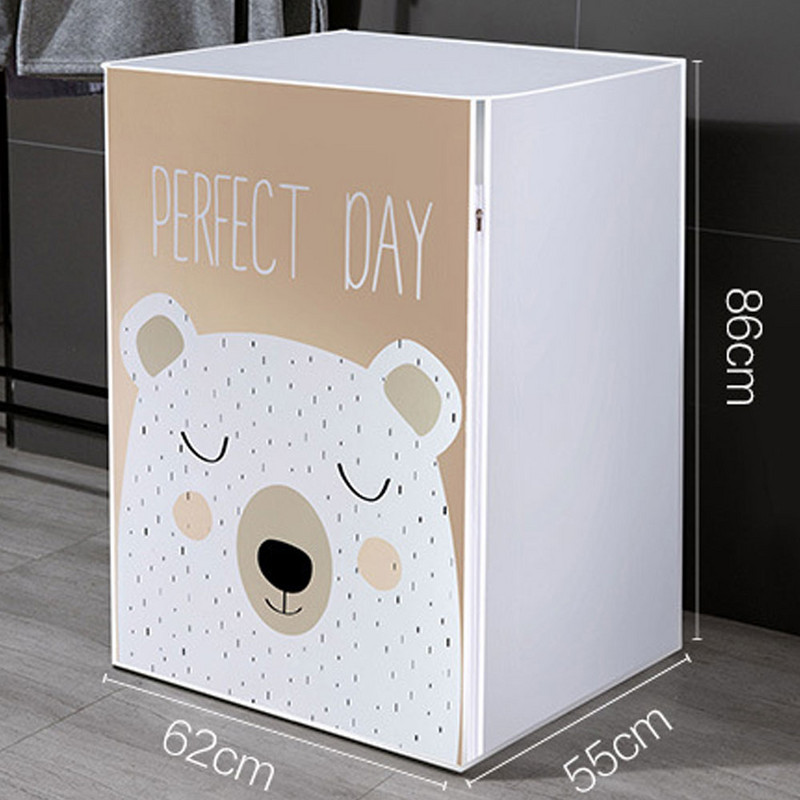 Kryt na bubon práčky PEVA, vodotesný, prachotesný, s vrchným plnením/predným krytom chladničky, kryt na domáce pranie