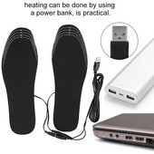 USB šildomi batų vidpadžiai elektriniai pėdų šildytuvai pėdų šildytuvai kojinių kilimėliai žiemai lauko sportui šildomi vidpadžiai žiemai šilti