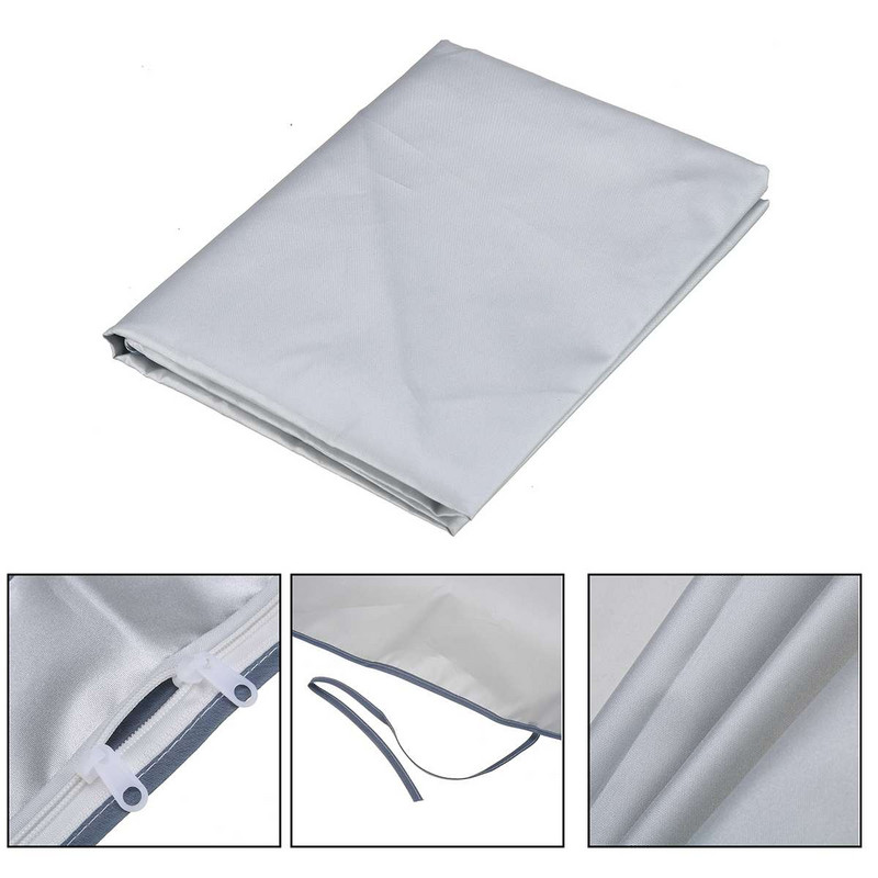 Κάλυμμα πλυντηρίου ρούχων Πλήρως αυτόματο αντηλιακό με ρολό Πλυντήριο ρούχων αδιάβροχο κάλυμμα στεγνωτήριο πολυεστέρας ασημί Αδιάβροχο