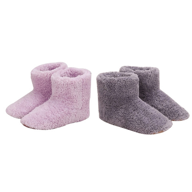 Muškarci Žene Cipele za grijanje Grijač za noge Kućno sučelje za uštedu električne energije Skrivanje Poklon Višenamjenski USB punjač Dizajn čizme Pliš