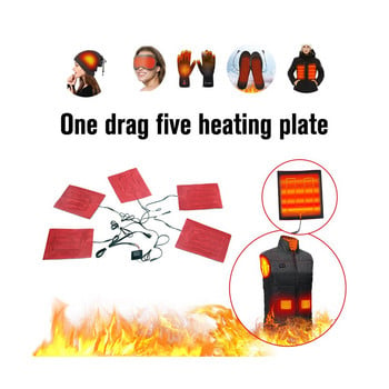 5V USB електрическо нагревателно фолио подложка термо въглеродни влакна далечен инфрачервен нагревател обвивка яке за домашни любимци жилетка ръкавици чорапи панталони колани дрехи