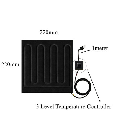 5V USB Električni grijaći film Jastučić Termalna karbonska vlakna Daleki infracrveni grijač Omotač Jakna za kućne ljubimce Prsluk Rukavice Čarape Hlače Remeni Odjeća