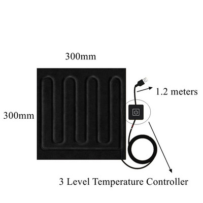 5V USB Električni grijaći film Jastučić Termalna karbonska vlakna Daleki infracrveni grijač Omotač Jakna za kućne ljubimce Prsluk Rukavice Čarape Hlače Remeni Odjeća