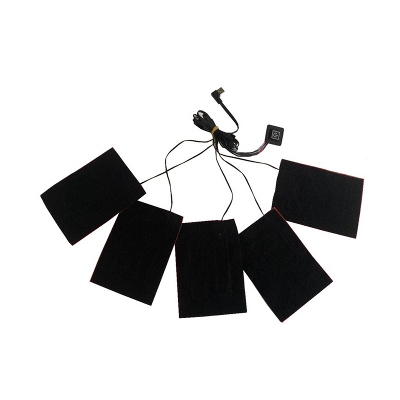 5V USB Električni grijaći film Jastučić Termalna karbonska vlakna Daleki infracrveni grijač Omotač Jakna za kućne ljubimce Prsluk Rukavice Čarape Hlače Remeni Odjeća