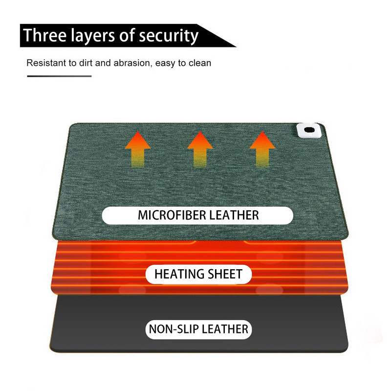 Toplinska podloga Vodootporna pamučna podloga za prikaz temperature Grijanje Podloga za miša Održava toplinu Podloga za stol Grijanje Uredski stol Prevelika zima