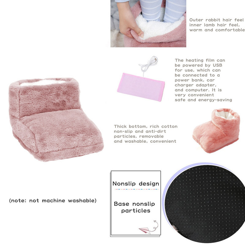 Grijani električni topli grijač za stopala Masažer za stopala Toplina koja se može prati 3 načina rada Postavke topline Topliji jastuk Termalna masaža za grijanje stopala