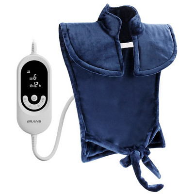 Elektrická vyhrievacia podložka na chrbát s infračervenou terapiou pre bolesti a napätie svalov 110V/220V so štyrmi druhmi zástrčiek