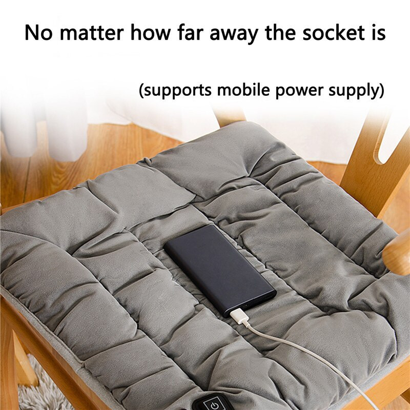 Zimski električni grijaći jastuk USB stolica Održava toplinu Auto Kućni ured Univerzalni ljubimac mačka pas Brzo grijana podloga za sjedalo za žene muškarce