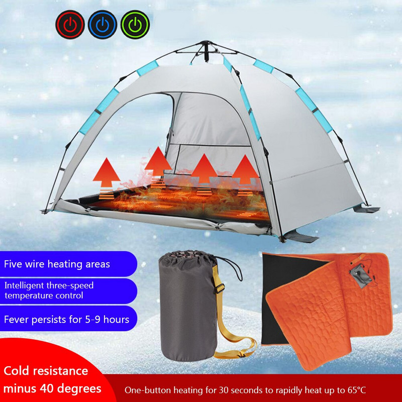 Električni jastuk za grijanje s USB napajanjem Zimska toplinska izolacija Podloga za spavanje otporna na hladnoću Vanjski madrac za kampiranje Podloga za spavanje