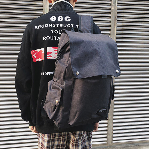 Pánsky plátený batoh so širokými popruhmi