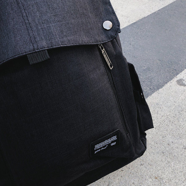 Pánsky plátený batoh so širokými popruhmi