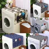 Lino spauda Retro japoniškos bangos dulkėms atsparus dangtis skalbimo mašinos dangtis šaldytuvas, gėlė, apsauga nuo dulkių mikrobangų krosnelės dangtis