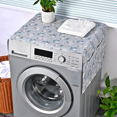 Lino spauda Retro japoniškos bangos dulkėms atsparus dangtis skalbimo mašinos dangtis šaldytuvas, gėlė, apsauga nuo dulkių mikrobangų krosnelės dangtis
