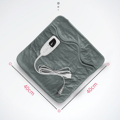 Prenosné elektrické vyhrievané ohrievače nôh 100V – 240V, 60W, vyhrievacia podložka, 6 úrovní s časovačom, mikroplyšový poťah, umývateľný, US/EU