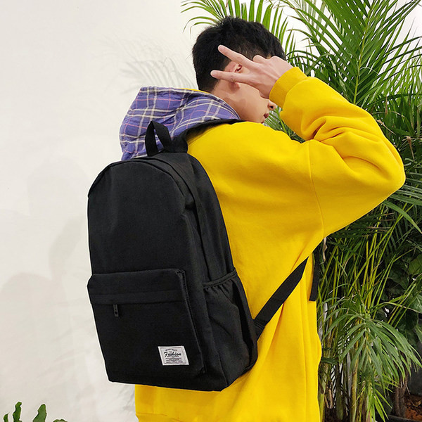 Vászon hátizsák széles pántokkal férfiaknak