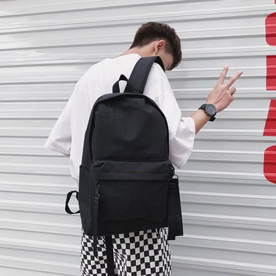 Pánsky plátený batoh so širokými popruhmi