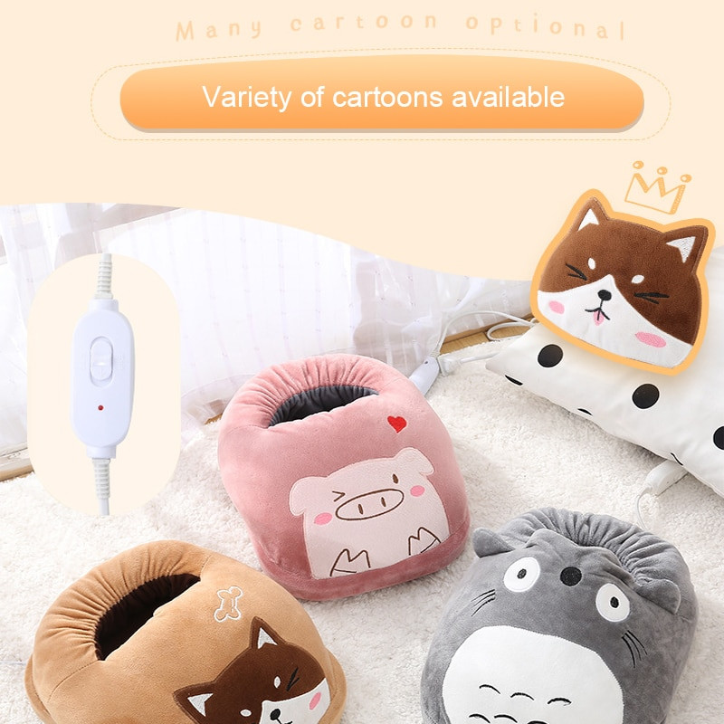 220v Električni topli grijač za stopala Toplije cipele za stopala Toplije električne grijaće papuče Topli dlakavi jastuk za stopala