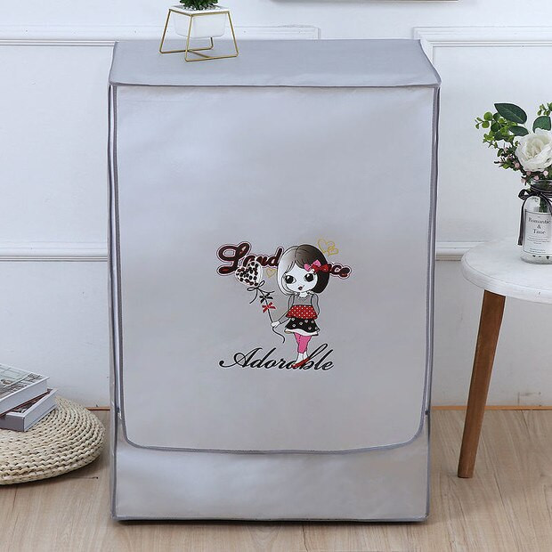 Skalbimo mašinos dangtelis Dulkėms atsparus apsaugos nuo saulės Dekoratyvinis vandeniui atsparus apsauginis dangtelis Būgno priekyje atidaromas skalbimo mašinos dangtis