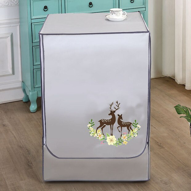 Skalbimo mašinos dangtelis Dulkėms atsparus apsaugos nuo saulės Dekoratyvinis vandeniui atsparus apsauginis dangtelis Būgno priekyje atidaromas skalbimo mašinos dangtis