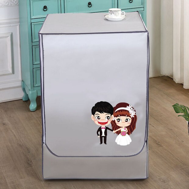 Skalbimo mašinos dangtelis Dulkėms atsparus apsaugos nuo saulės Dekoratyvinis vandeniui atsparus apsauginis dangtelis Būgno priekyje atidaromas skalbimo mašinos dangtis