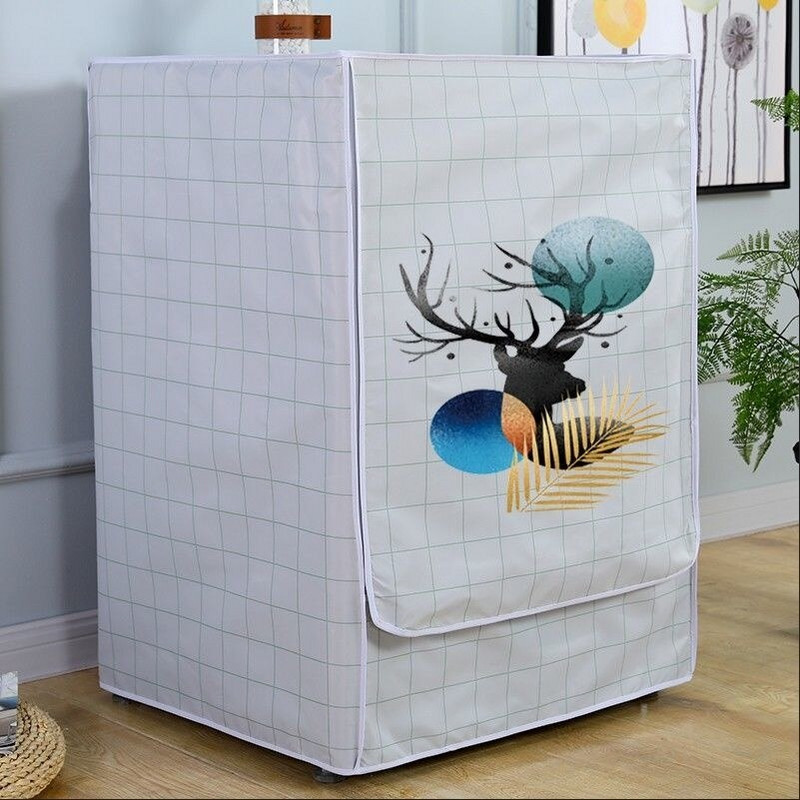 Skalbimo mašinos dangtelis Dulkėms atsparus apsaugos nuo saulės Dekoratyvinis vandeniui atsparus apsauginis dangtelis Būgno priekyje atidaromas skalbimo mašinos dangtis