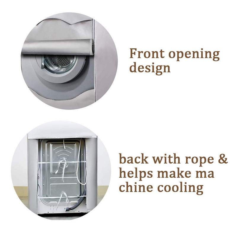 Navlaka za perilicu rublja Vodootporna od poliesterskih vlakana Navlaka za sušilicu rublja s prednjim punjenjem Zaštita za sunčanje Srebrni premaz za pranje rublja Navlaka otporna na prašinu