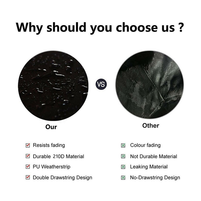 Kryt na práčku s predným plnením zhora, vonkajšia oxfordská látka, práčka so sušičkou na balkón s úložným vreckom, vodotesný opaľovací krém