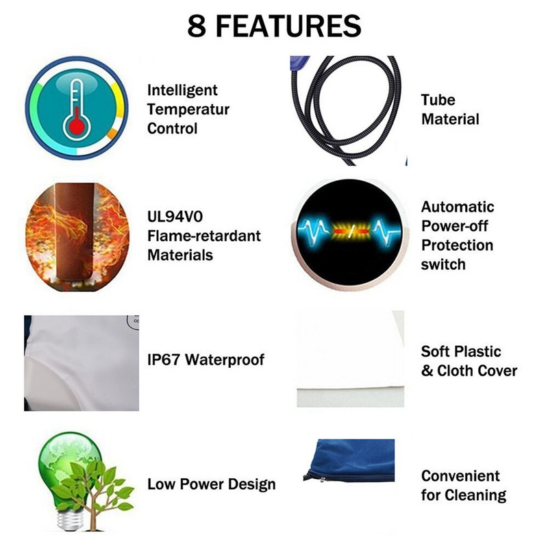 Animal de companie câine pisică iarnă caldă pernă de încălzire electrică covoraș încălzit impermeabil pentru animale pentru animale de companie de pluș pat pătură încălzitoare covor pernă încălzită