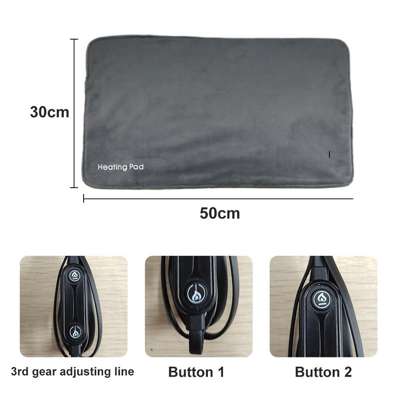 2023 m. Nauja Šunų Šildymo Paklodė Antklodė Elektriniai Šildomi Pagalvėlės mažiems Vidutiniams Šunims Katėms Reguliuojamas šildomas šunų kilimėlis lovos naminiams gyvūnėliams reikmenys