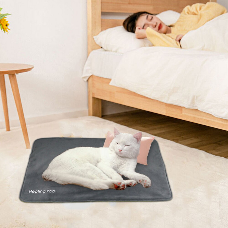 2023 m. Nauja Šunų Šildymo Paklodė Antklodė Elektriniai Šildomi Pagalvėlės mažiems Vidutiniams Šunims Katėms Reguliuojamas šildomas šunų kilimėlis lovos naminiams gyvūnėliams reikmenys