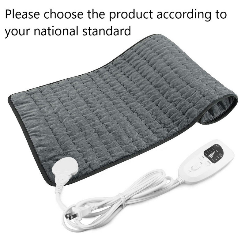 6 režimov Elektrický vyhrievací vankúš na úľavu od bolesti brucha, pása a chrbta Zimná ohrievacia podložka s rýchlou tepelnou izoláciou a zástrčkou EU/US