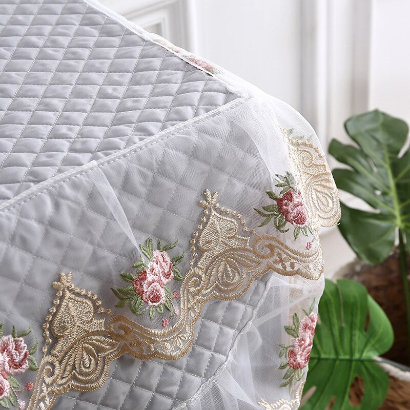 Čipkovaná látka Kryt na práčku Prachotesný výšivkový bytový dekor Ochranný kryt na práčku Kryt na uterák Opaľovací krém