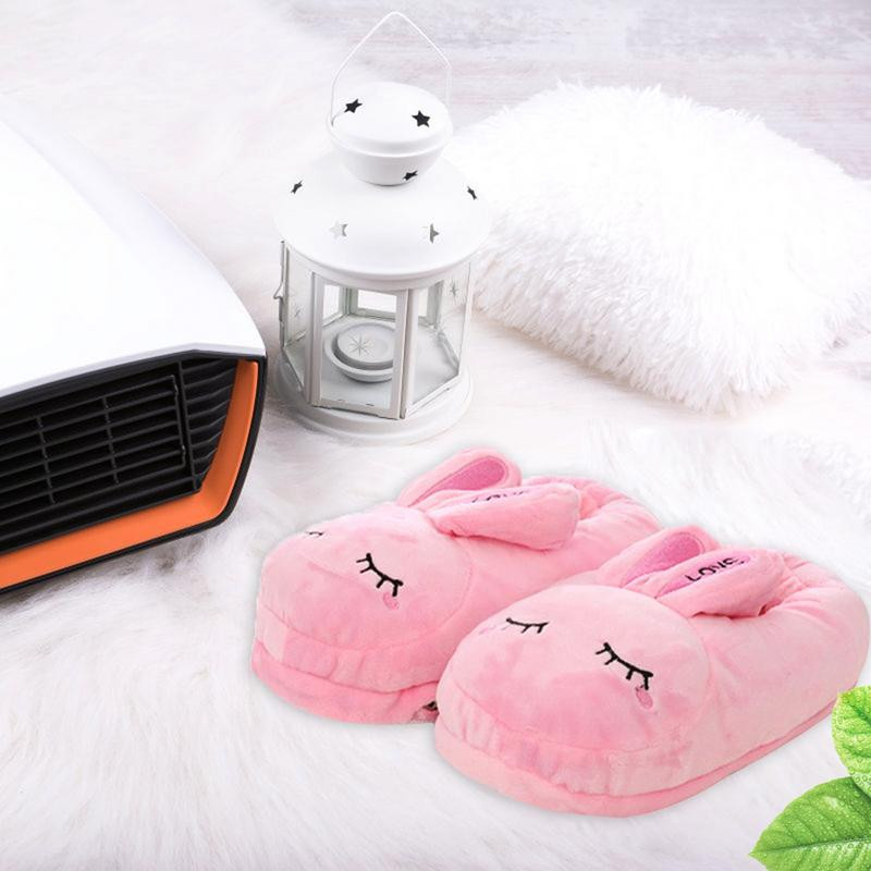 1 pár vyhrievaných papúč, kreslené teplé plyšové bavlnené topánky, nabíjanie cez USB, odnímateľné, umývateľné, elektrické ohrievače nôh
