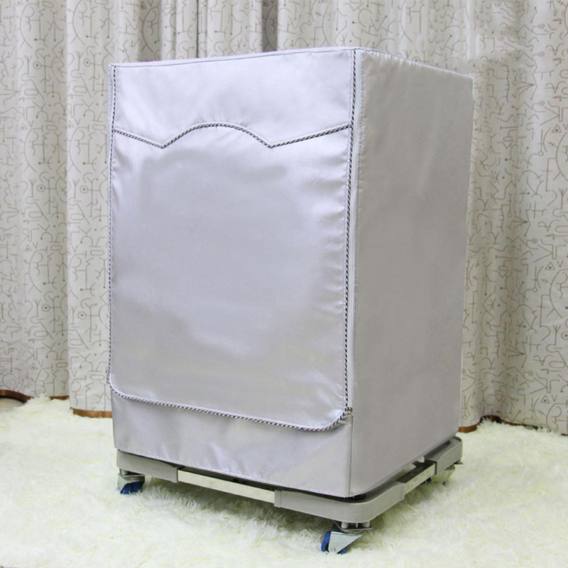 Plne automatická valcová práčka, opaľovací krém, práčka, vodotesný kryt, sušička, polyesterový strieborný prachotesný kryt na práčku