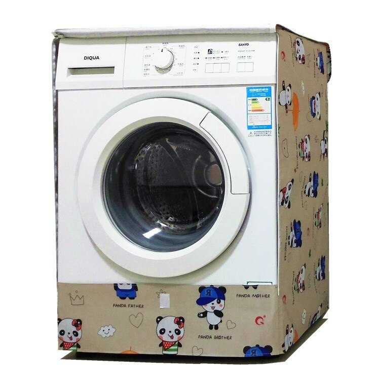 Kryt na práčku SRYSJS s kreslenými motívmi, vodotesný opaľovací krém, ochranný kryt na bubon práčky, prachotesný kryt