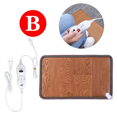 Podesivi kožni grijaći otirač za stopala, električni grijač za noge, grijač za noge, termostat za tepih, kućni ured, alati za zagrijavanje