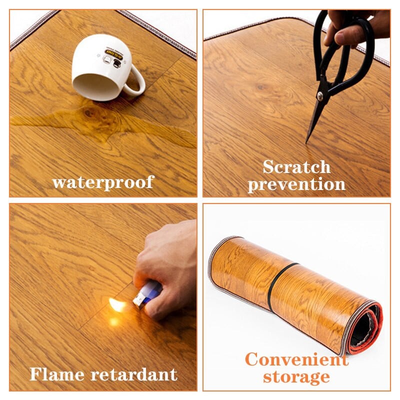 Podesivi kožni grijaći otirač za stopala, električni grijač za noge, grijač za noge, termostat za tepih, kućni ured, alati za zagrijavanje